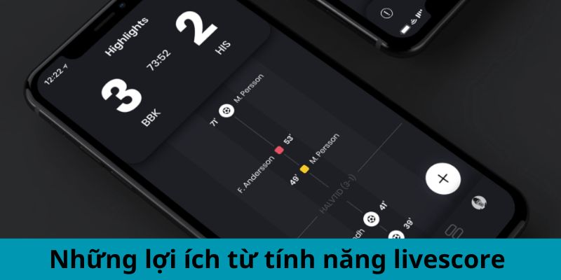 Những lợi ích từ tính năng livescore 